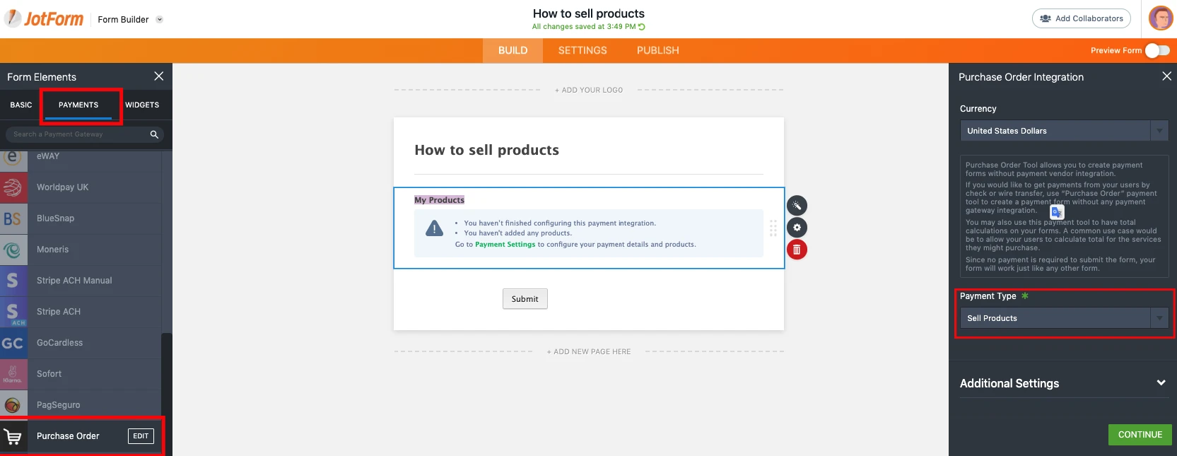 How would I integrate a payment form to sell products on an a website? Image 10
