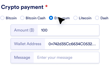 Enter your information