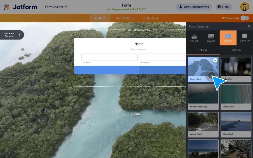 Video forms