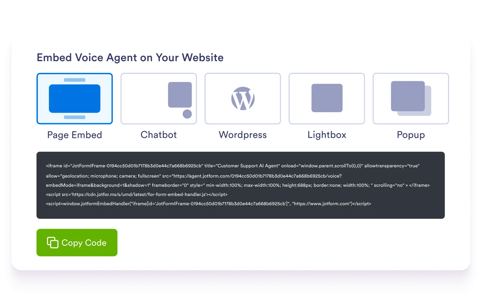 Embed Voice Agent