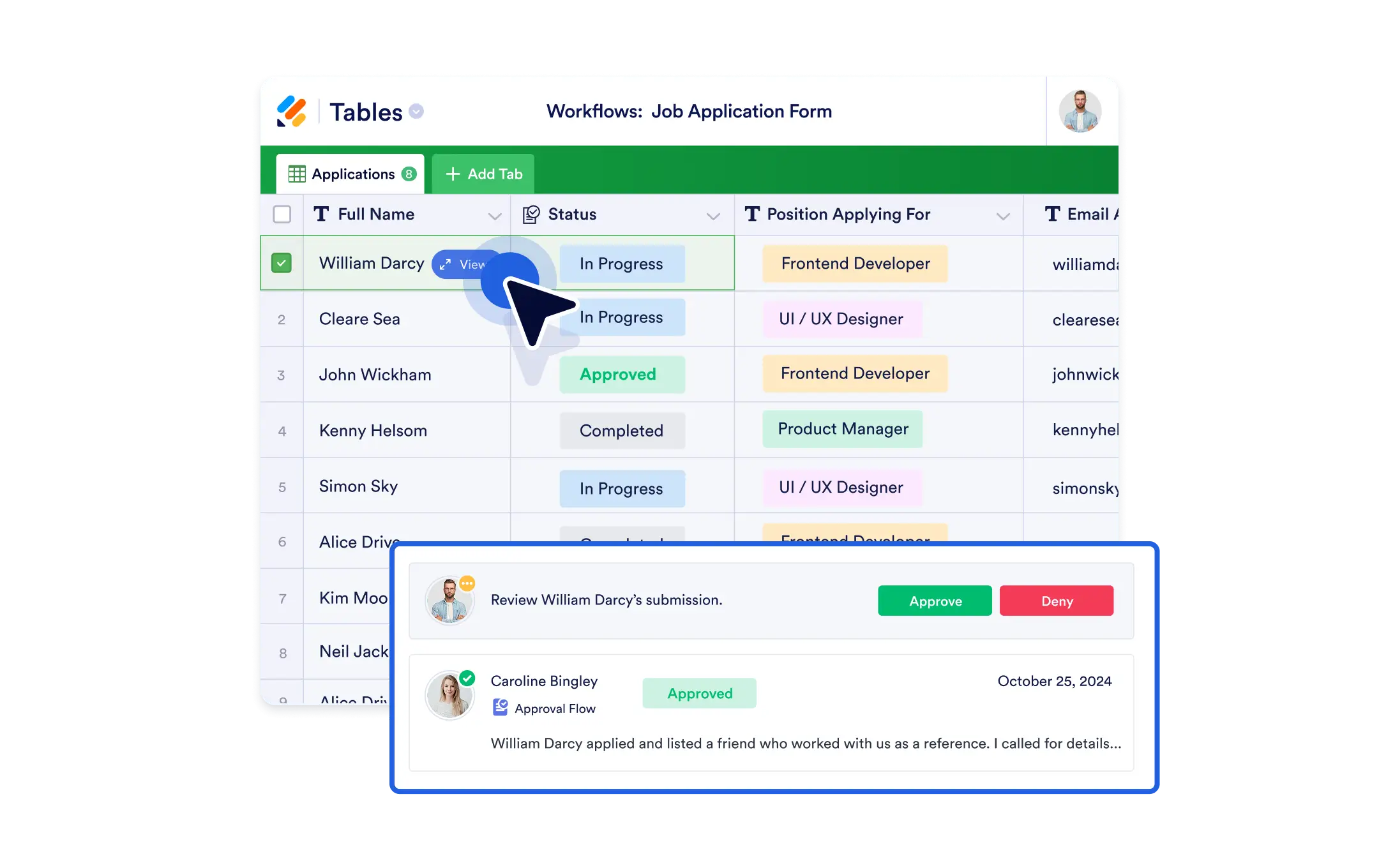Jotform Tables