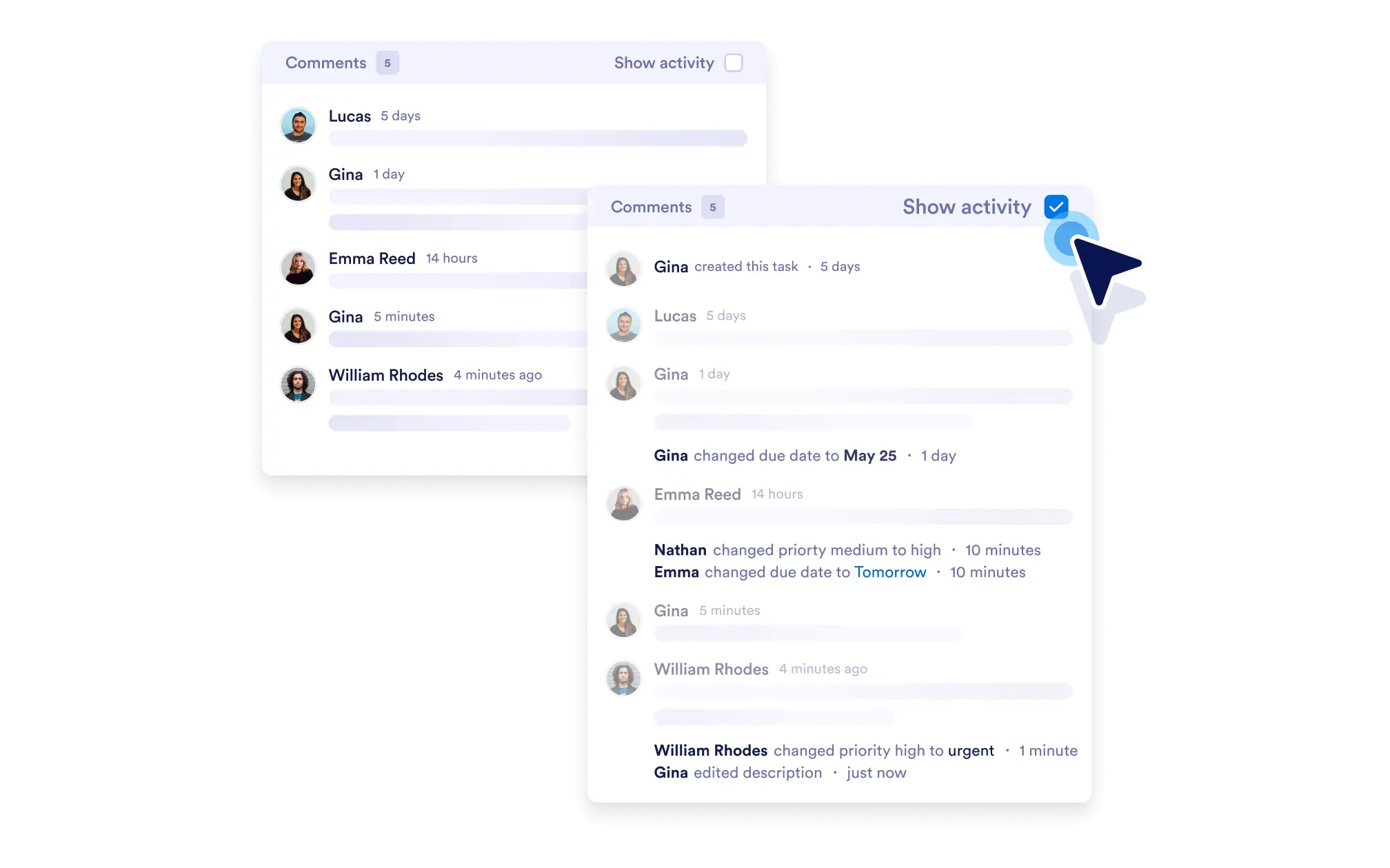 View the Activity Log