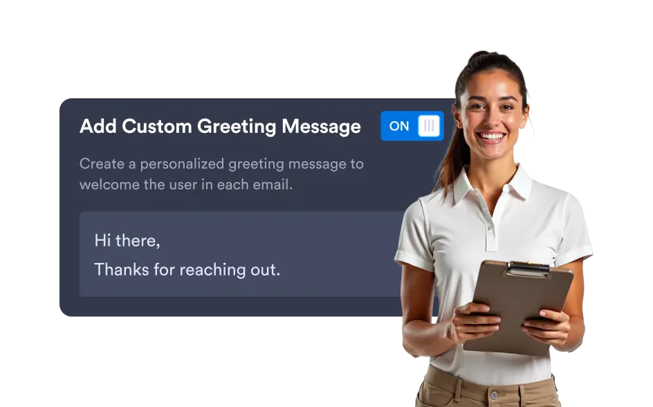 Customize Greeting Message