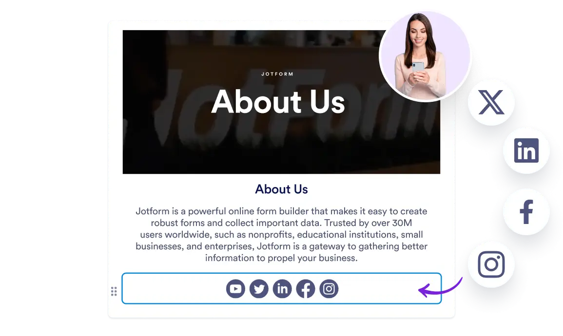 Add Your Social Media Links