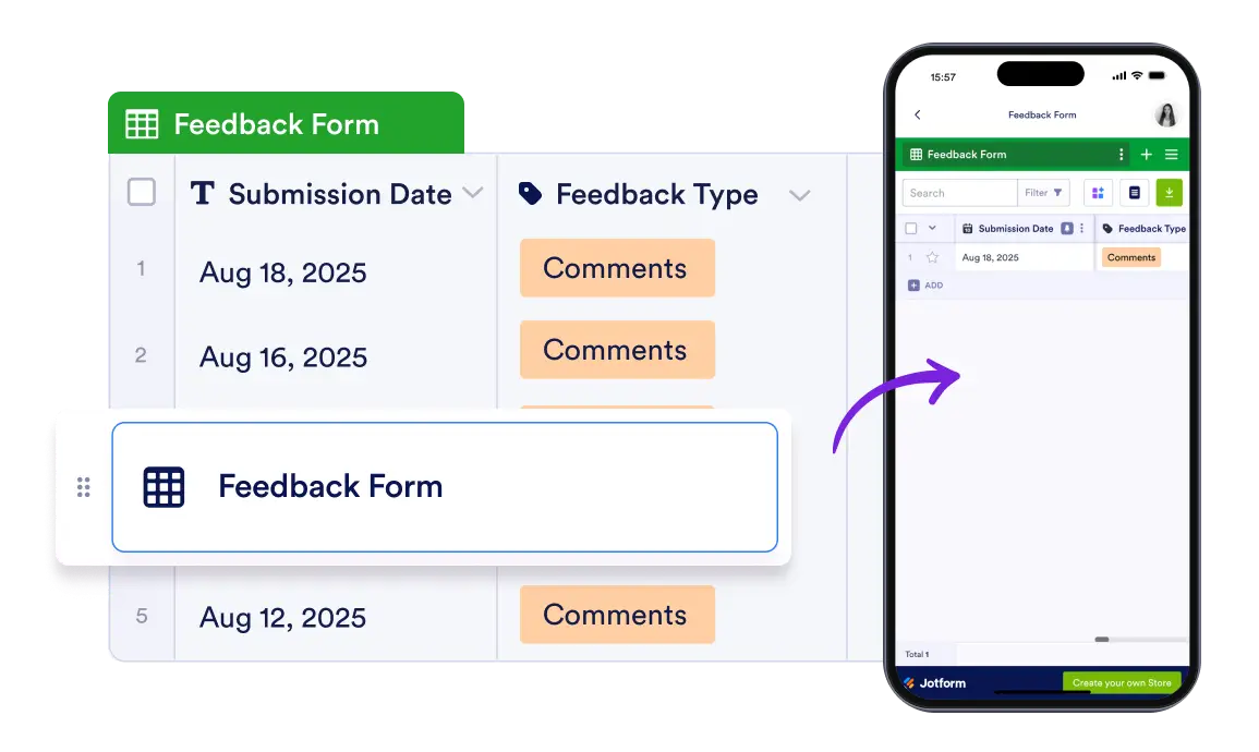 Access Data via Table