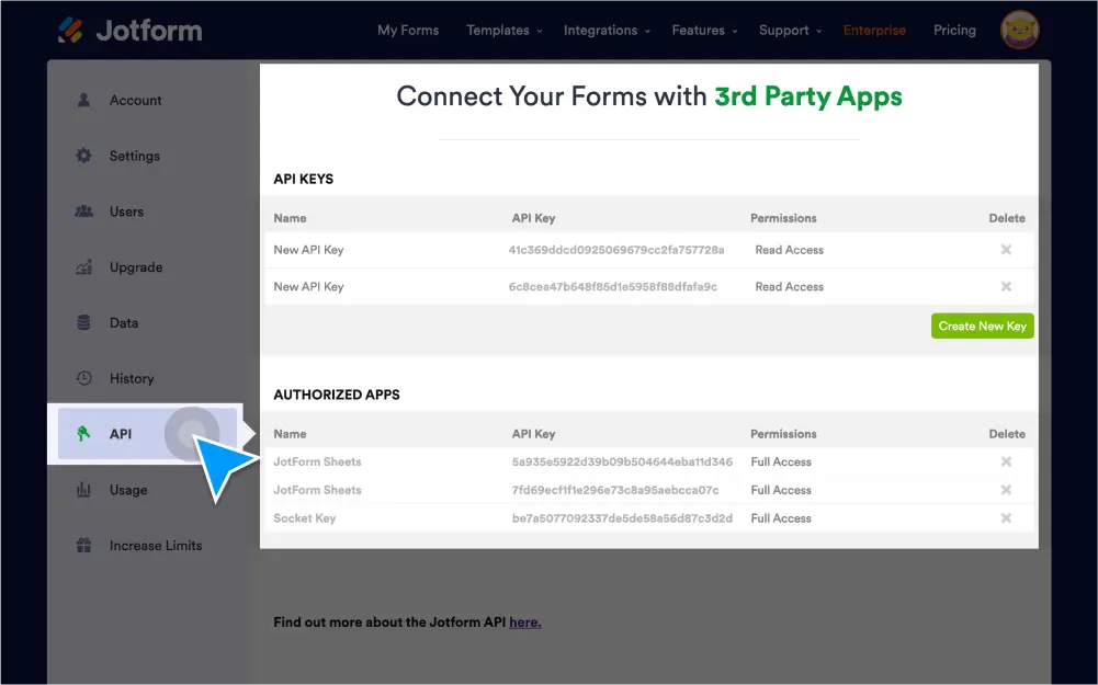 API & Webhooks