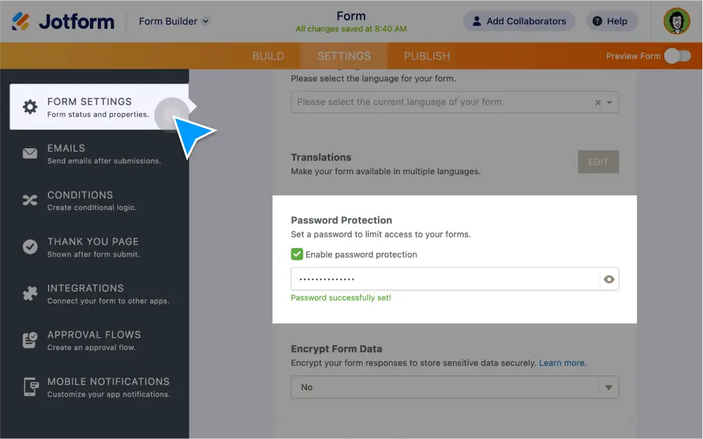 Password Protection