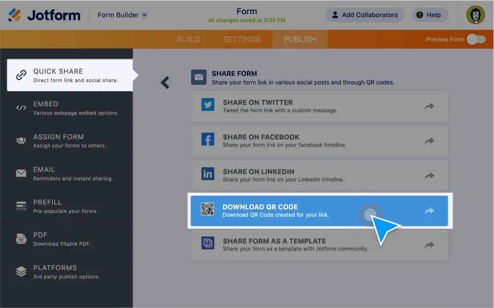 QR Code Forms