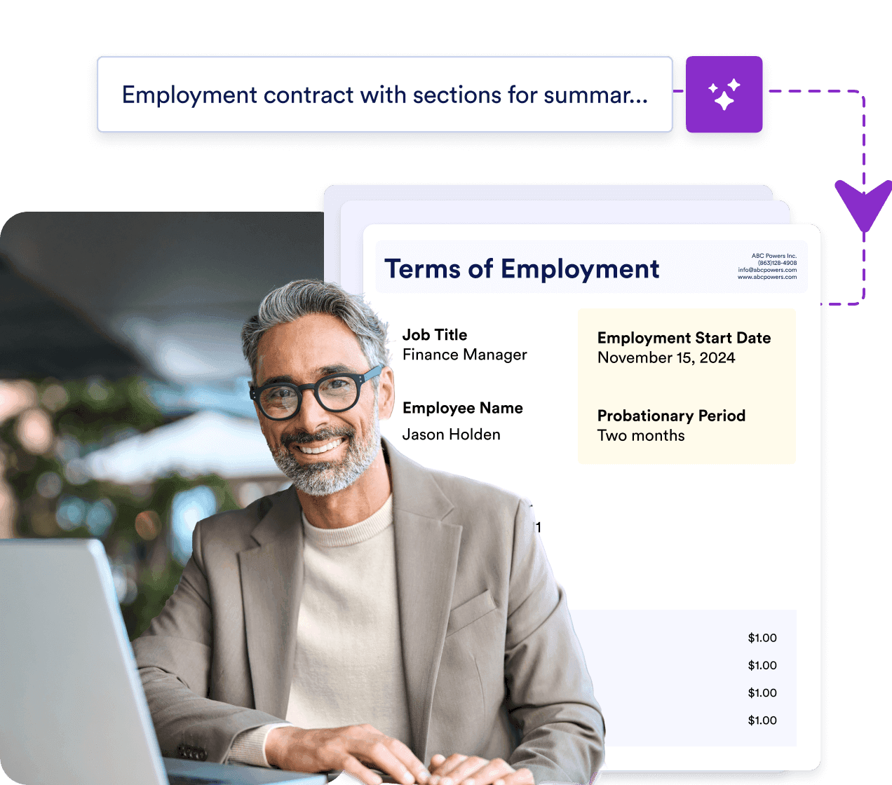 Generate contract drafts quickly
