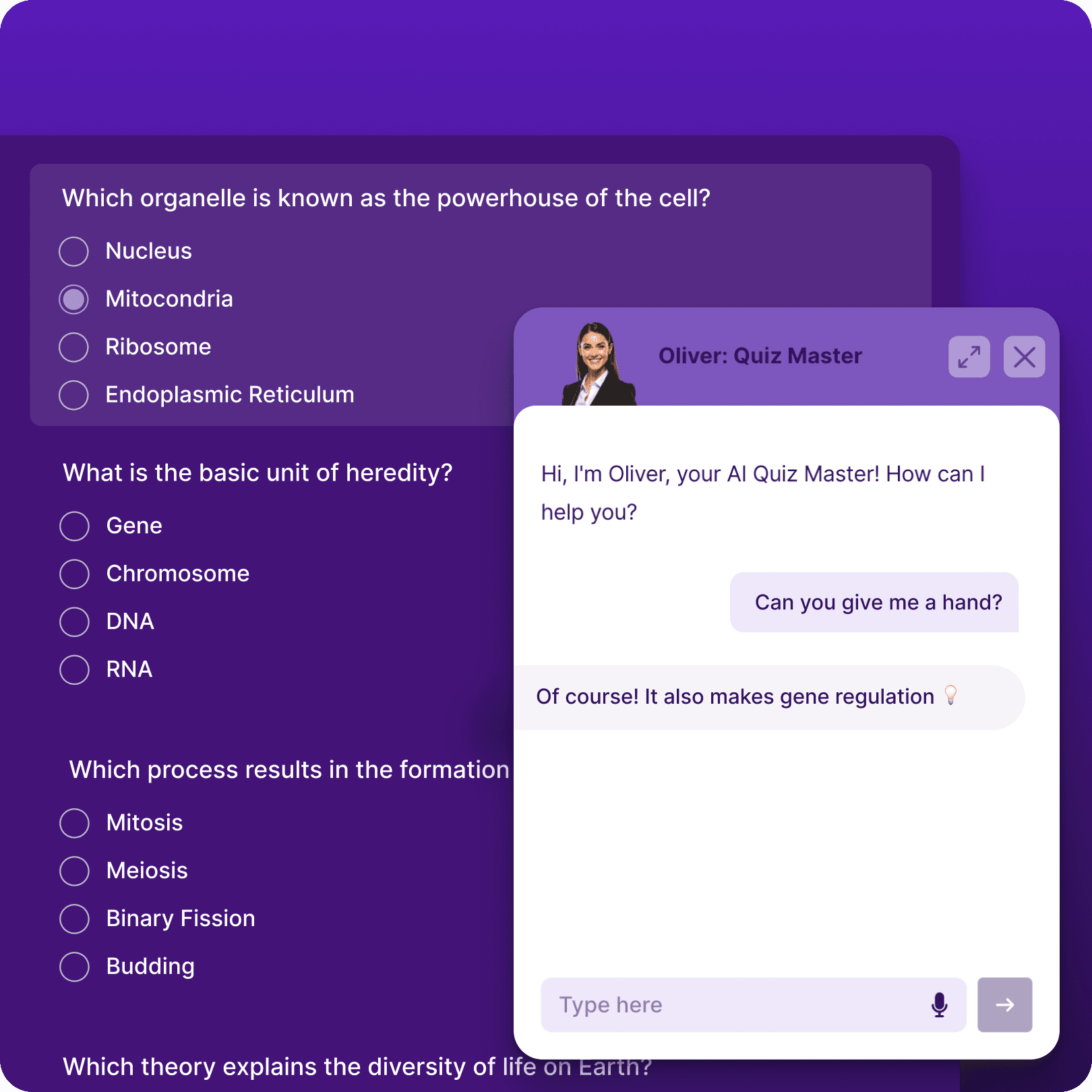 Answer questions with guidance
