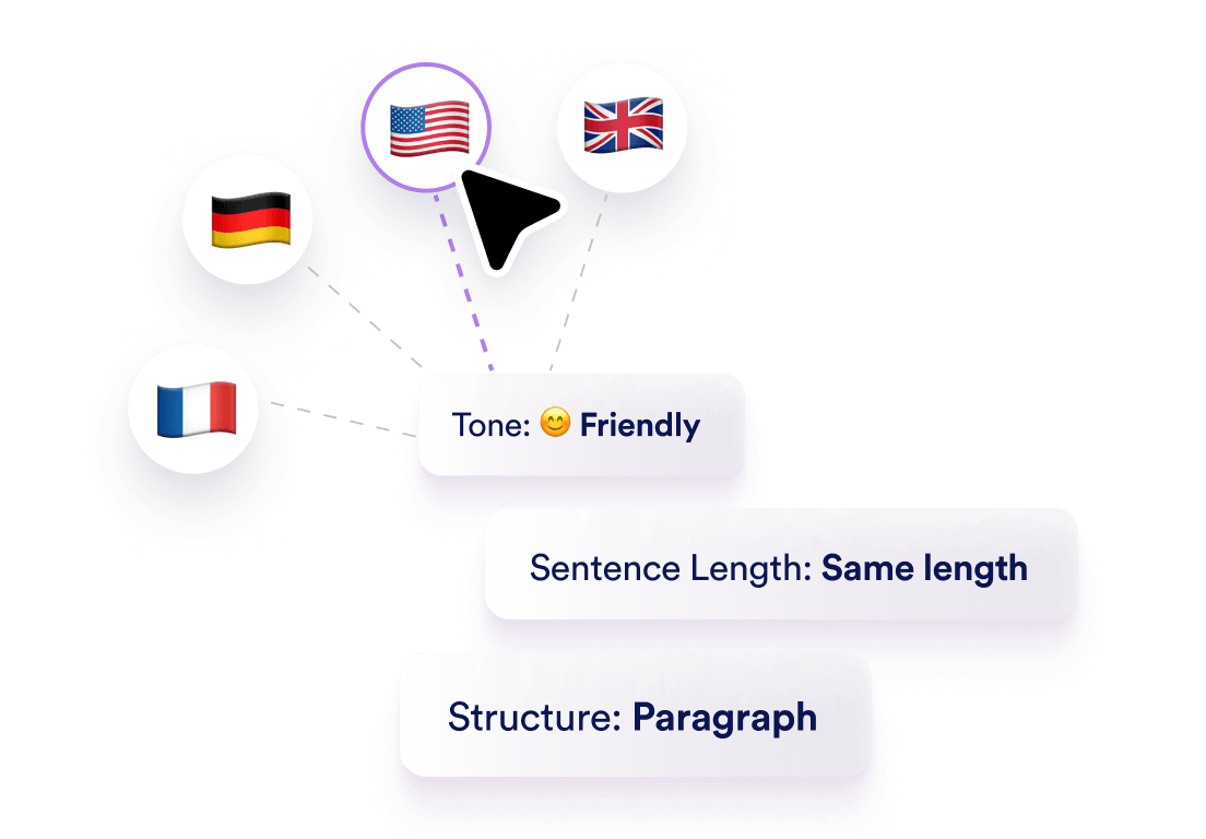Choose language & tone