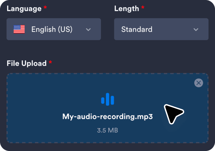 Add or record audio