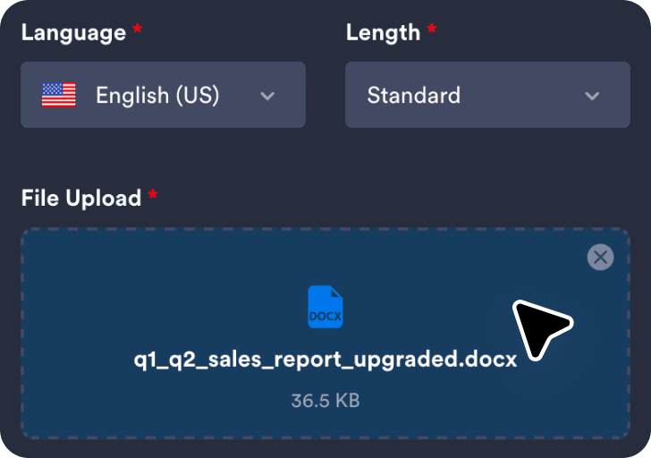 Upload a document