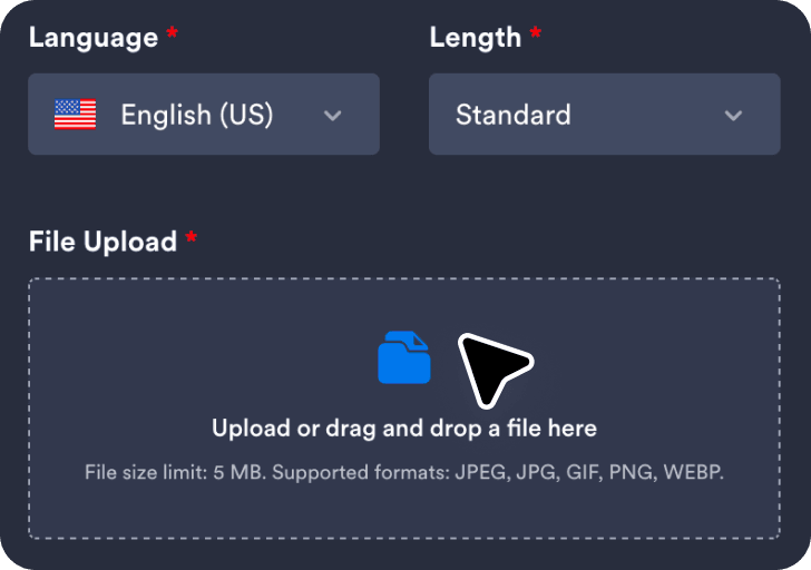 Upload an image