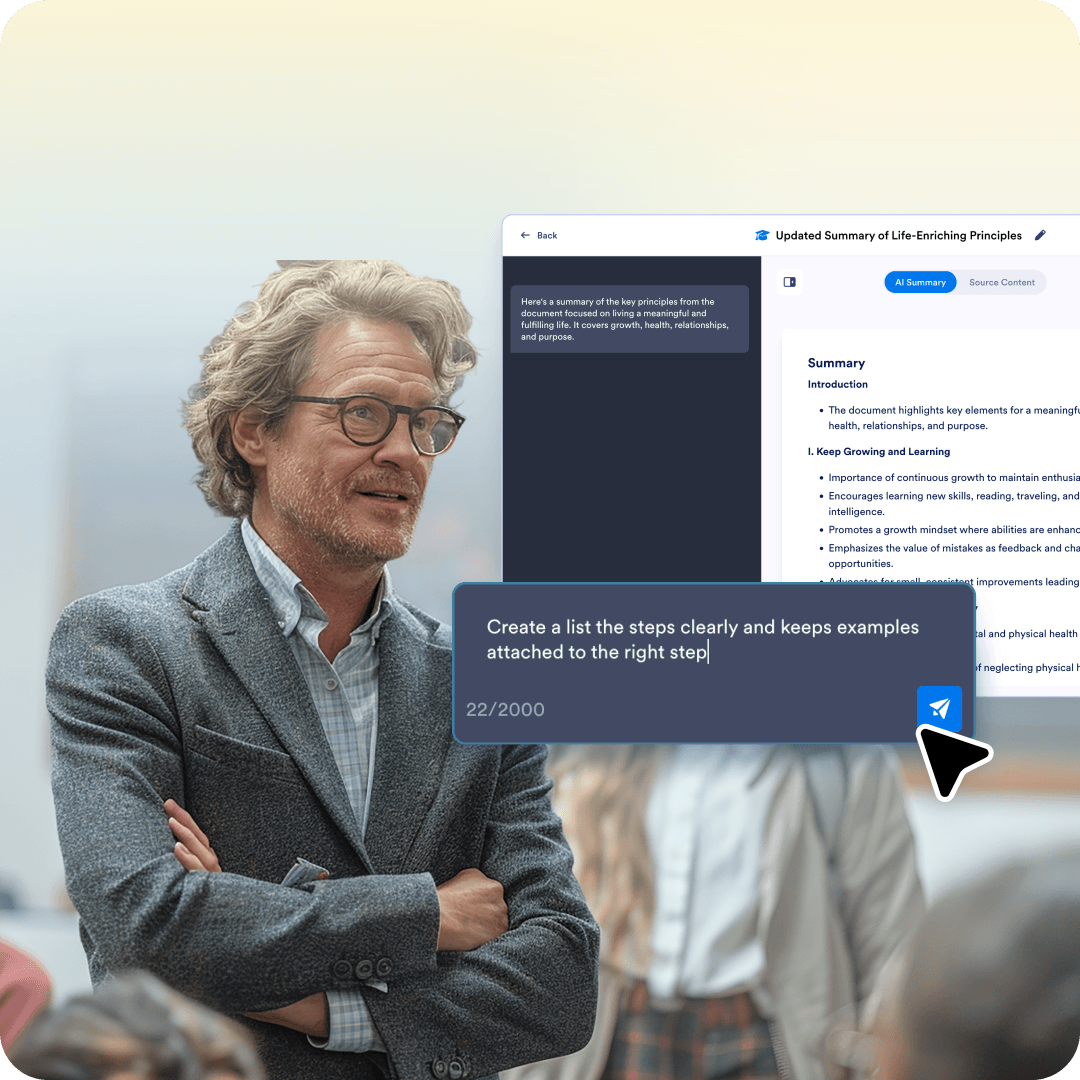 Lectures with step-by-step methods