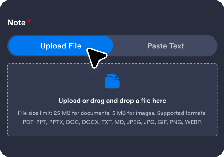 Add your notes