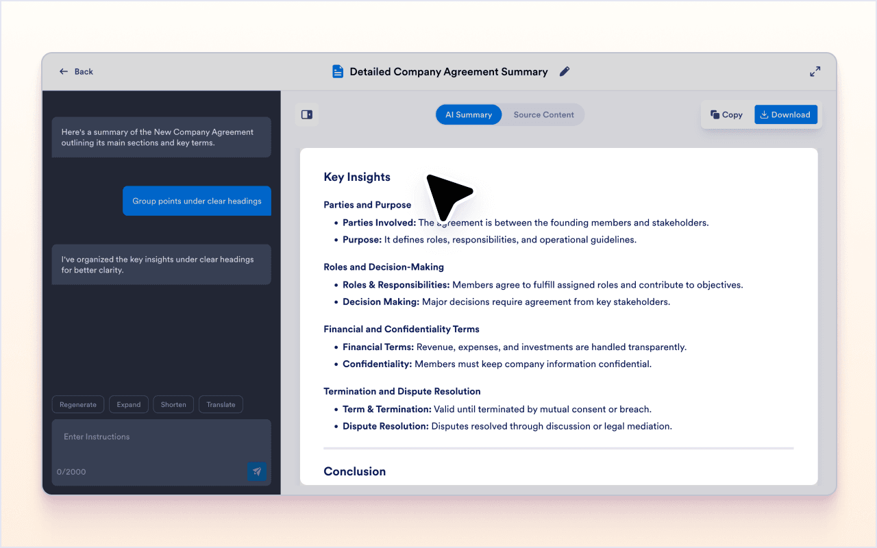 Turn dense PDF text into readable notes