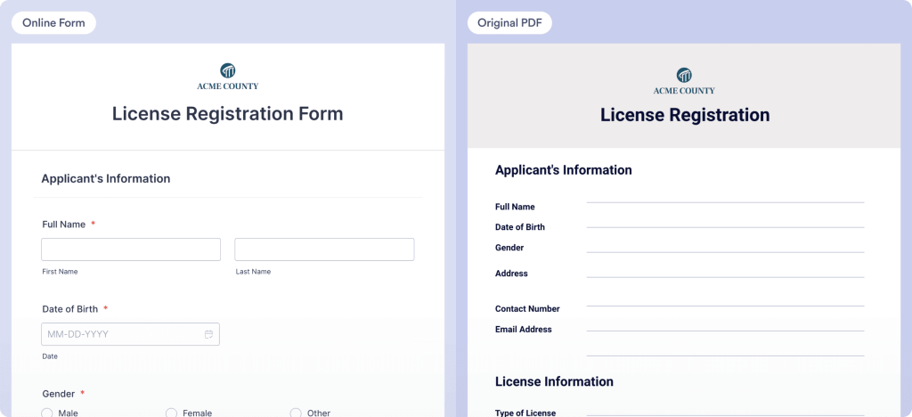 Registrations