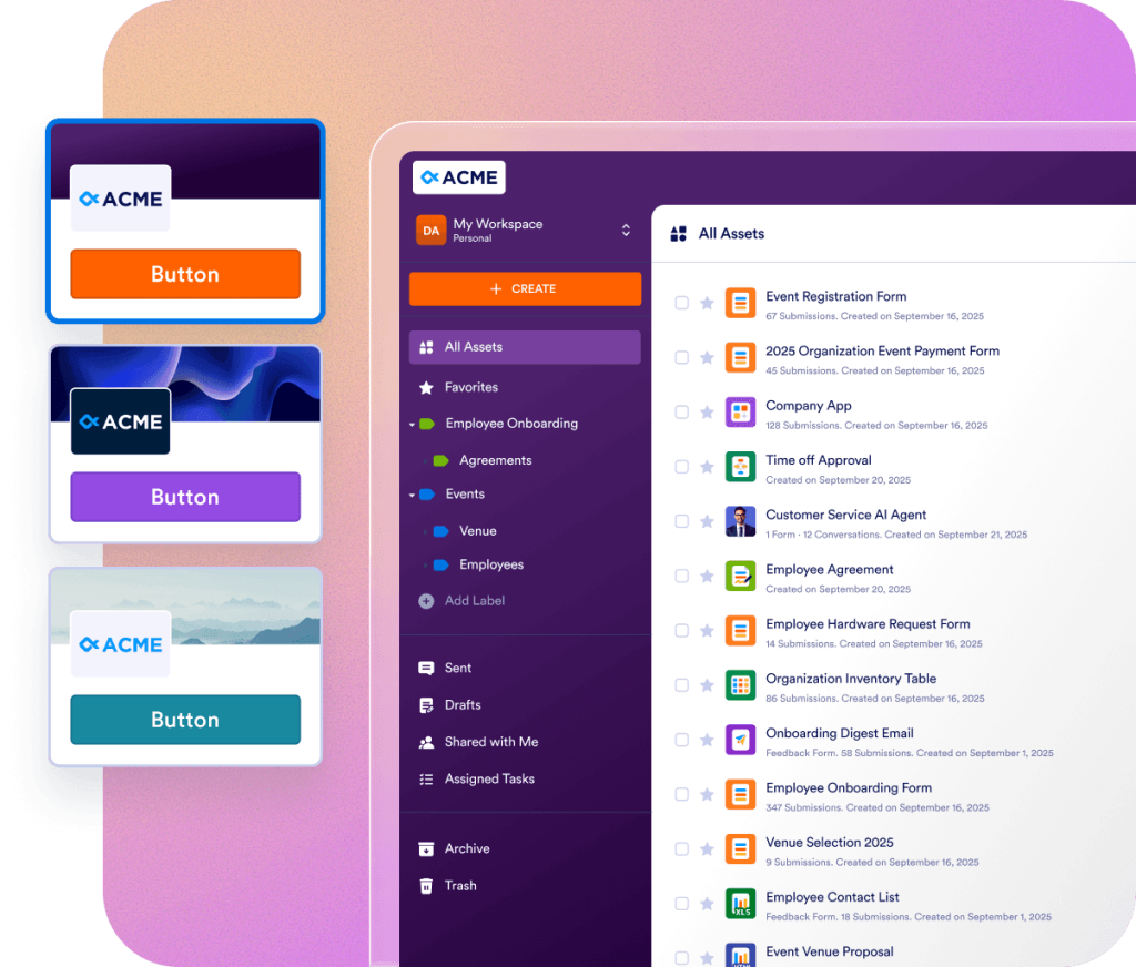White Labeling Purple Theme