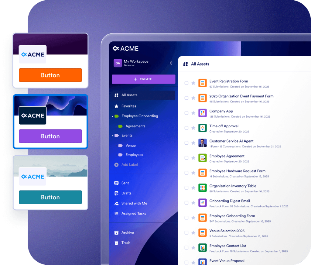 White Labeling Purple Theme
