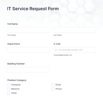 IT Service Request Form