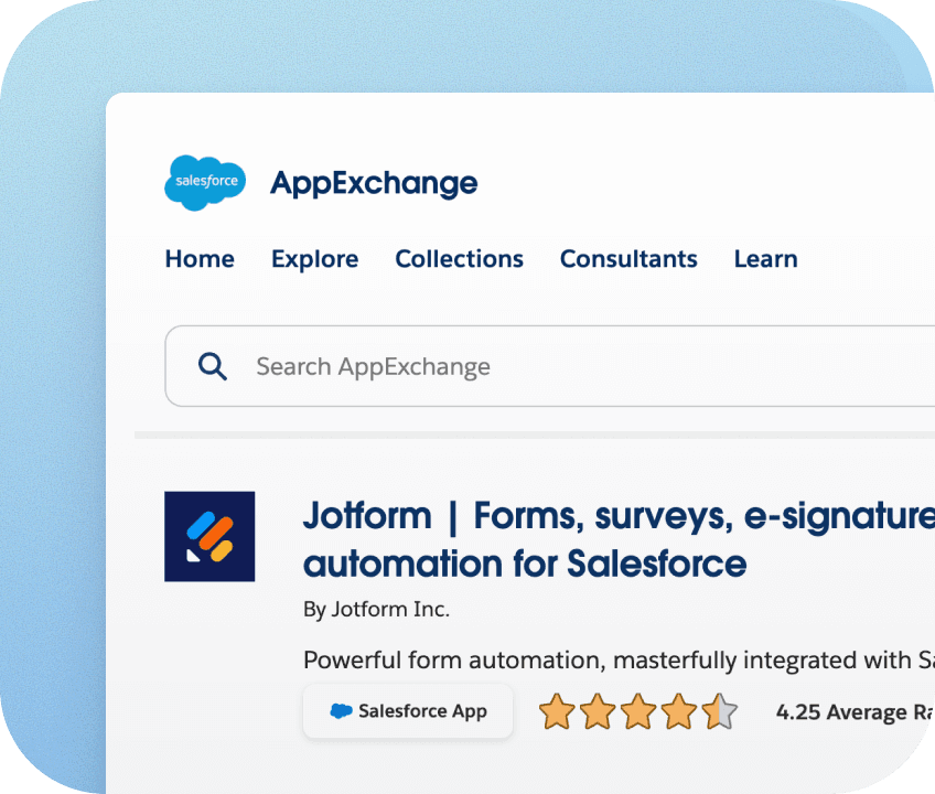 Jotform for Salesforce is available on AppExchange!