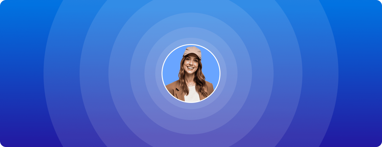 A central user surrounded by various messaging app icons and user avatars.