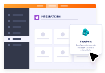 Choose Microsoft SharePoint in Integrations