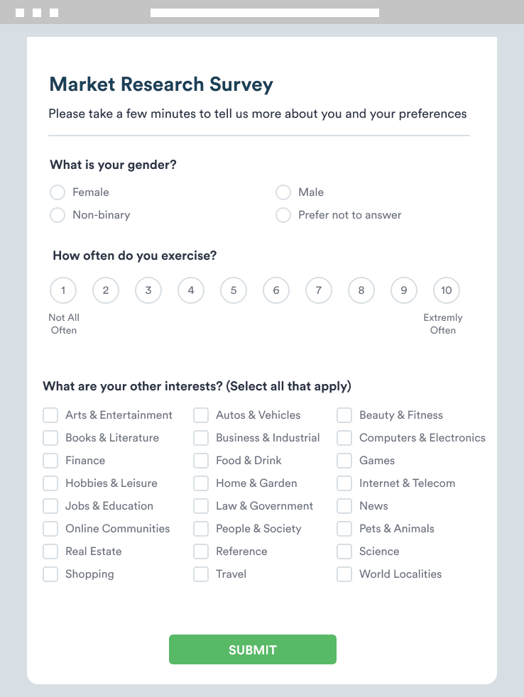 Market Research Survey