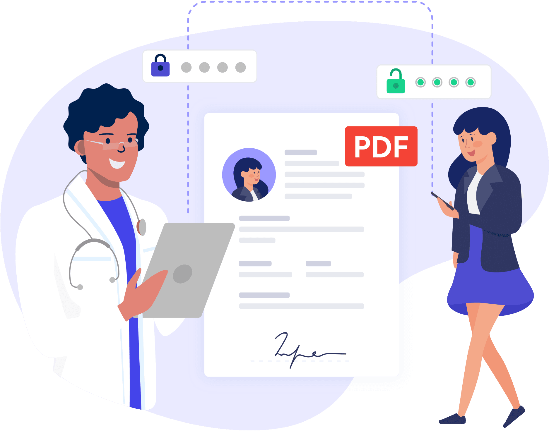 Protect PDFs with passwords