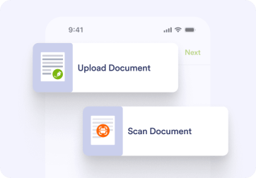 Upload or scan your document