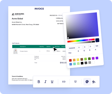 Design your PDF
