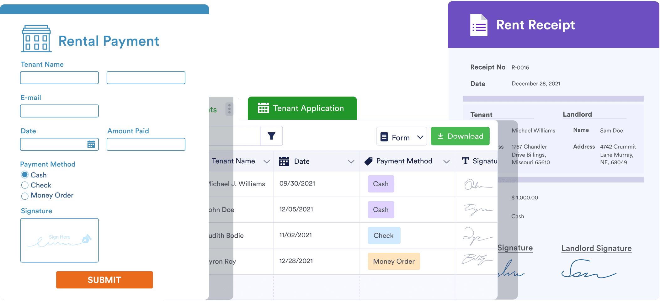 Rental Payment Form