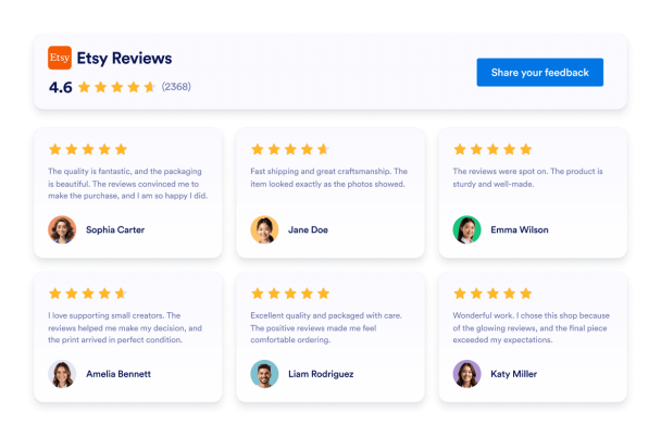 Etsy Reviews Header Image
