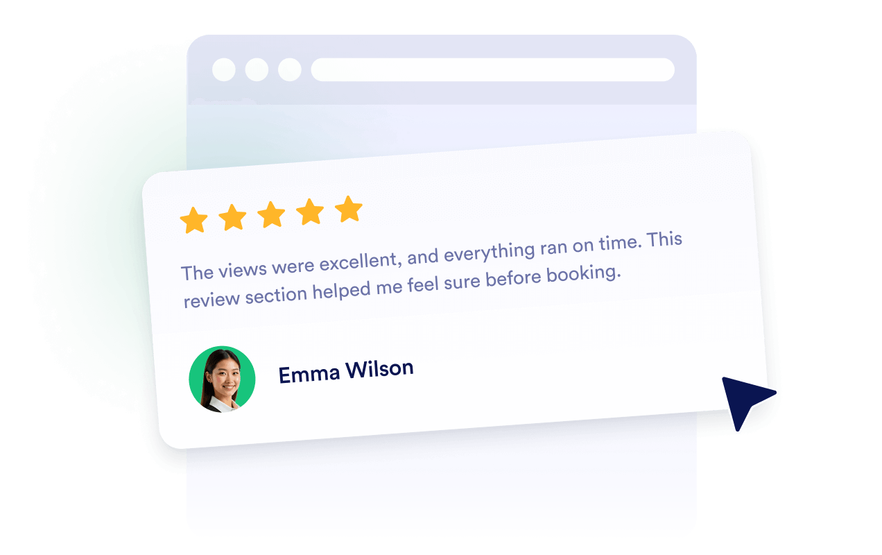 Build credibility with real Tripadvisor reviews