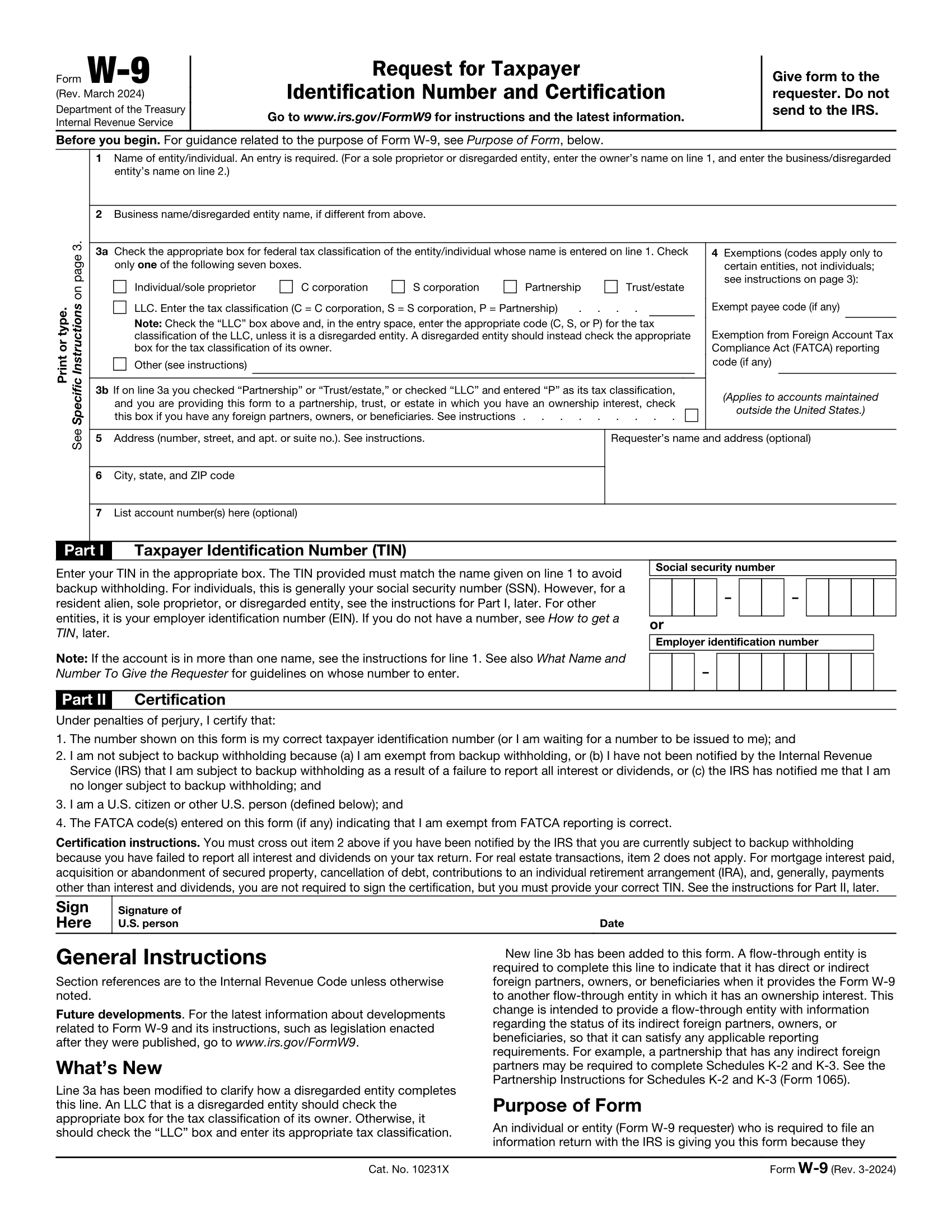 W9 Form