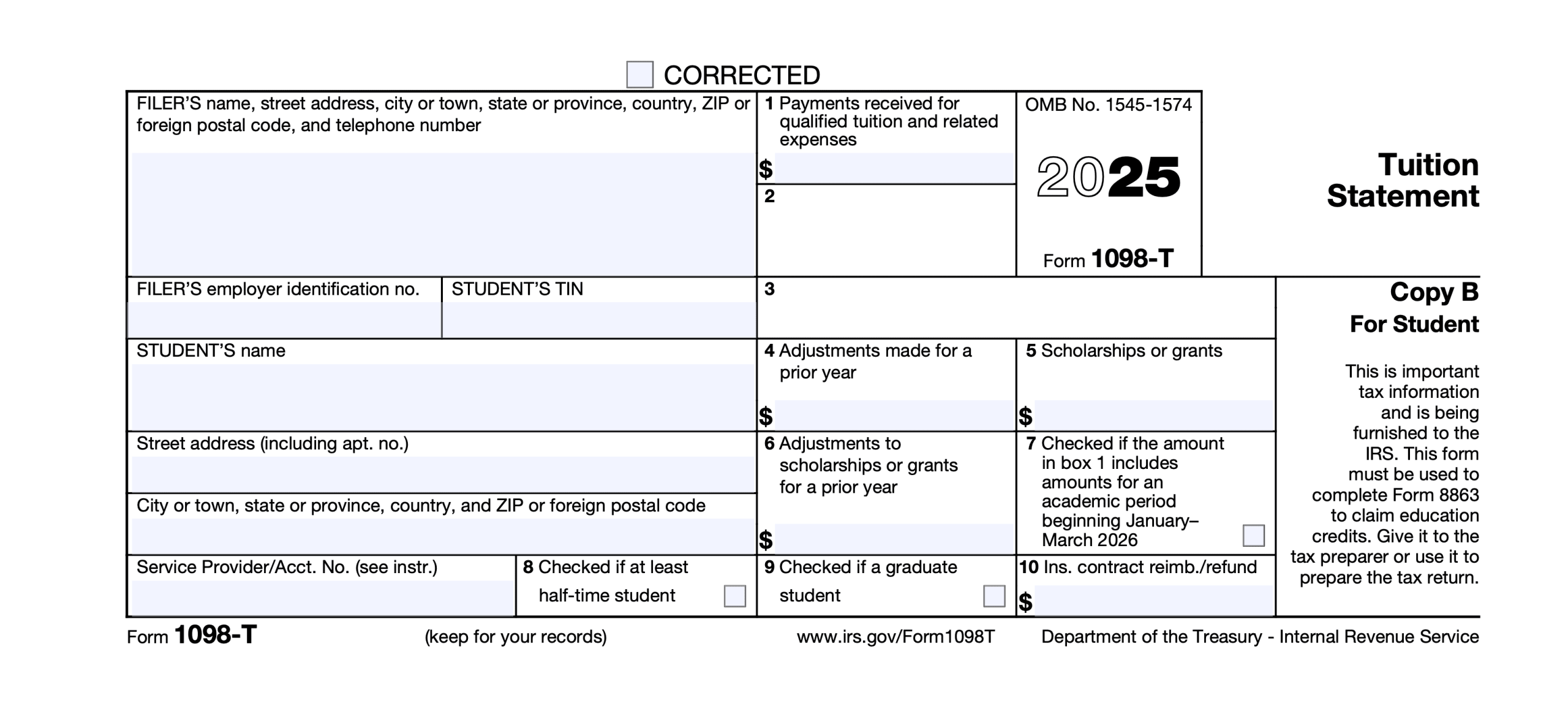 1098-T Form