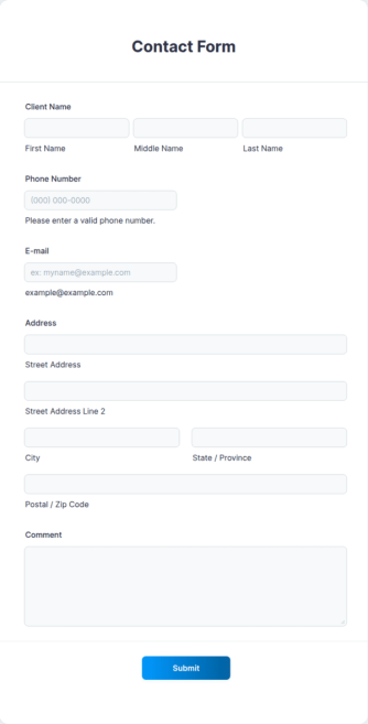 Contact Form