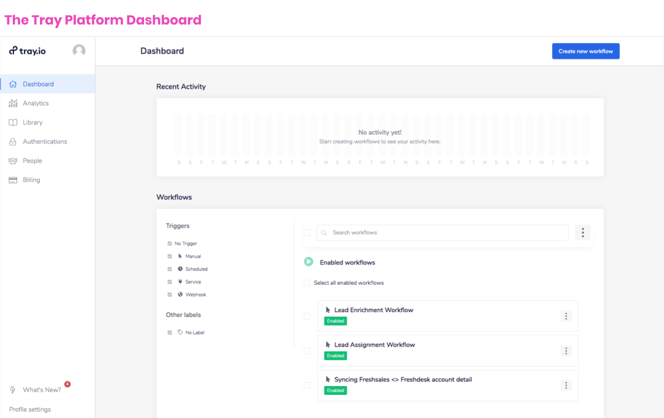 Tray io Integration Screenshot 4