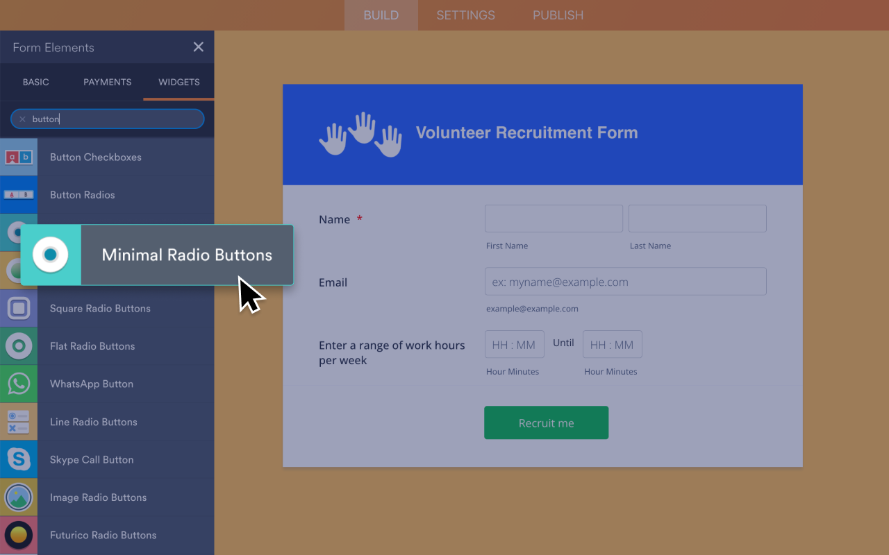 Minimal Radio Buttons Screenshot 2