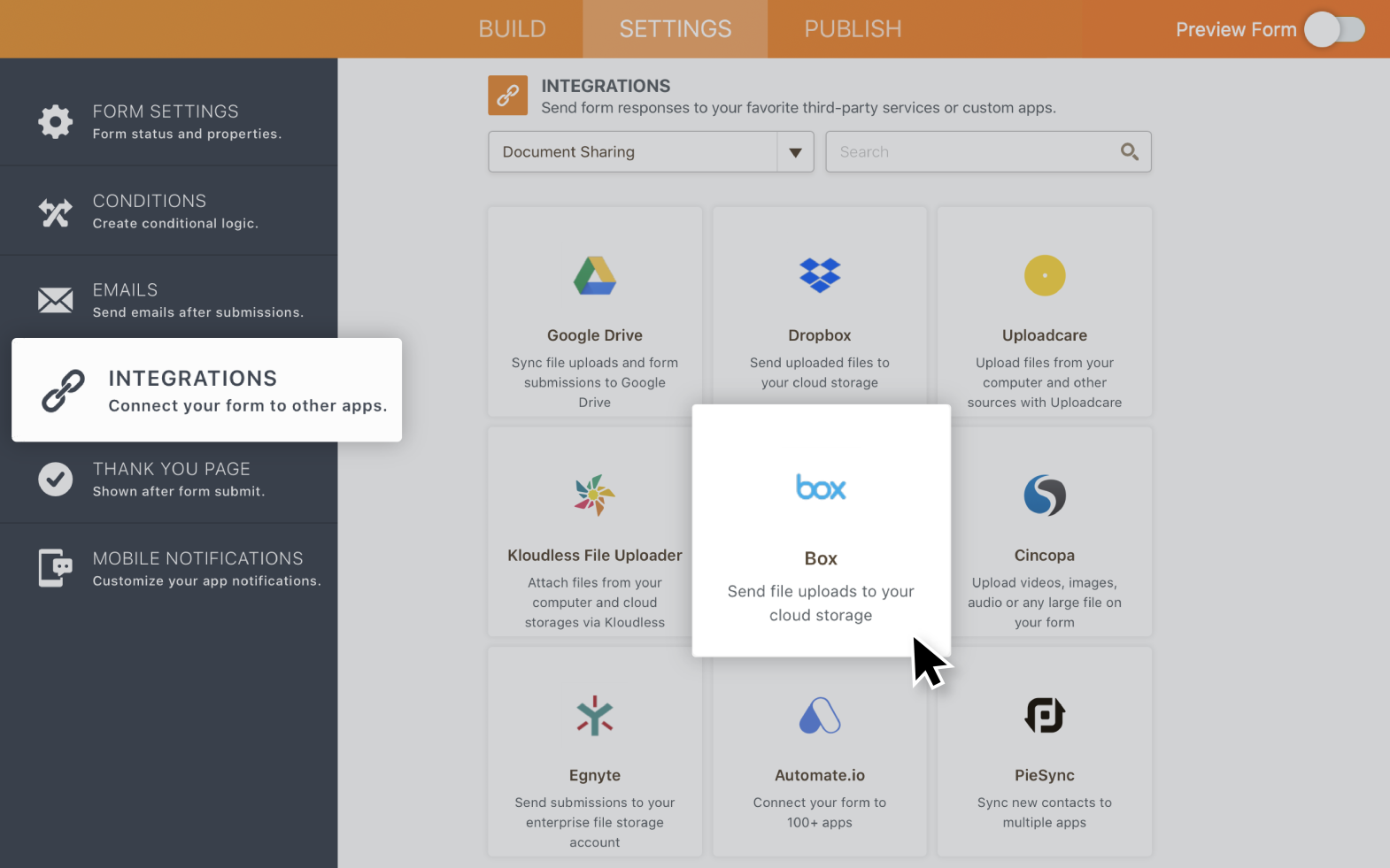 Box Integration Screenshot 2