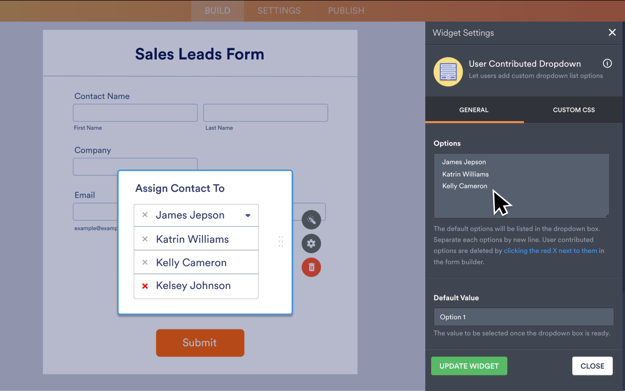 User Contributed Dropdown Screenshot 3