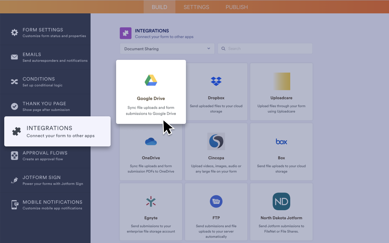 Google Drive Integration Screenshot 2