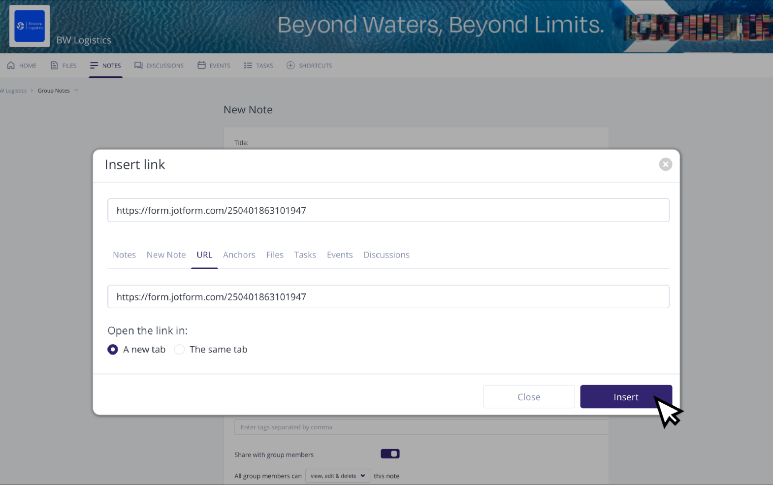 Clinked Client Portal Screenshot 4