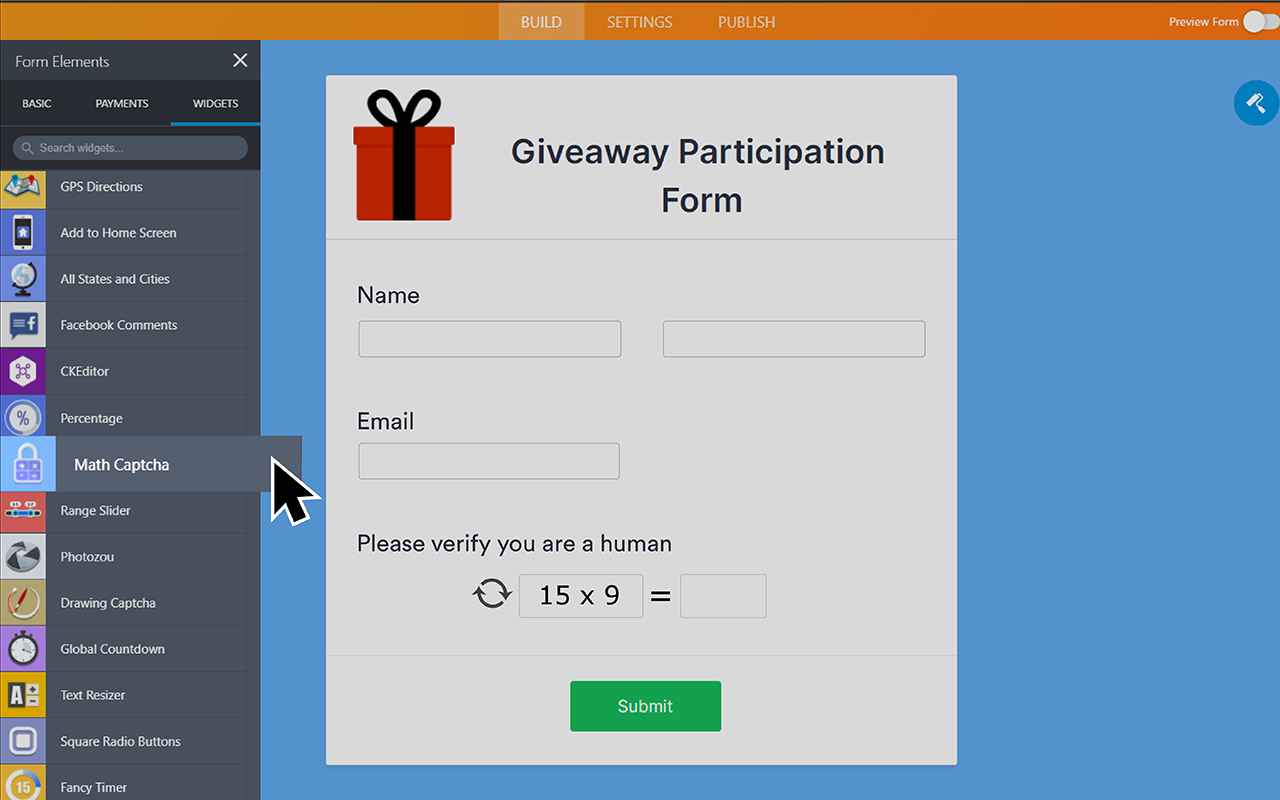 Math Captcha Screenshot 2