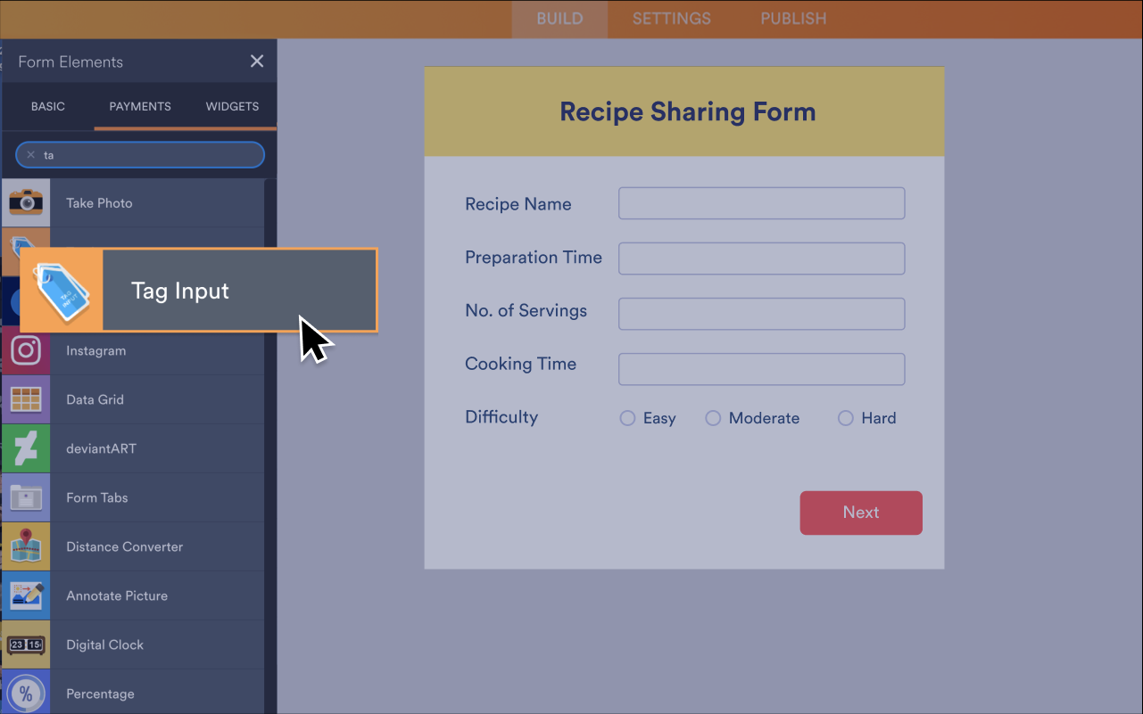 Tag Input Screenshot 2