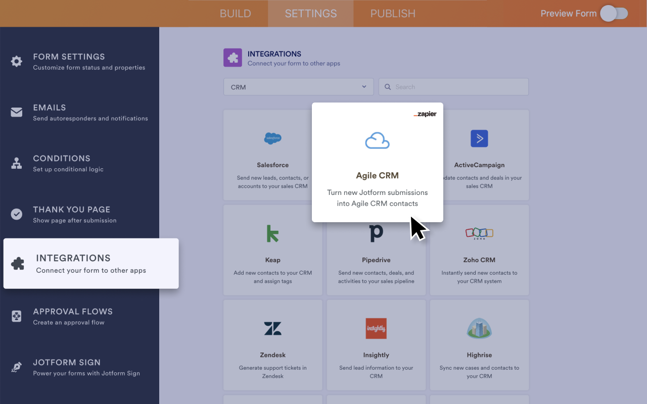 Agile CRM Screenshot 2