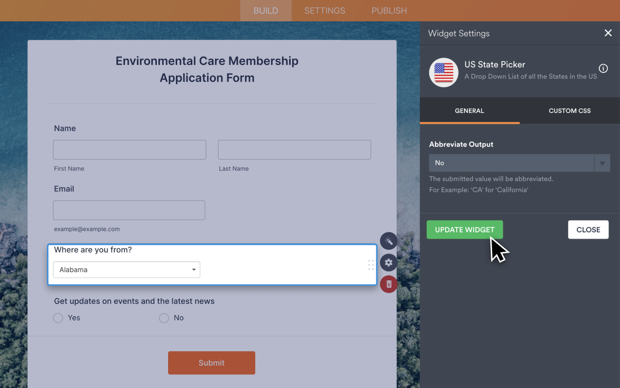 US State Picker Screenshot 3