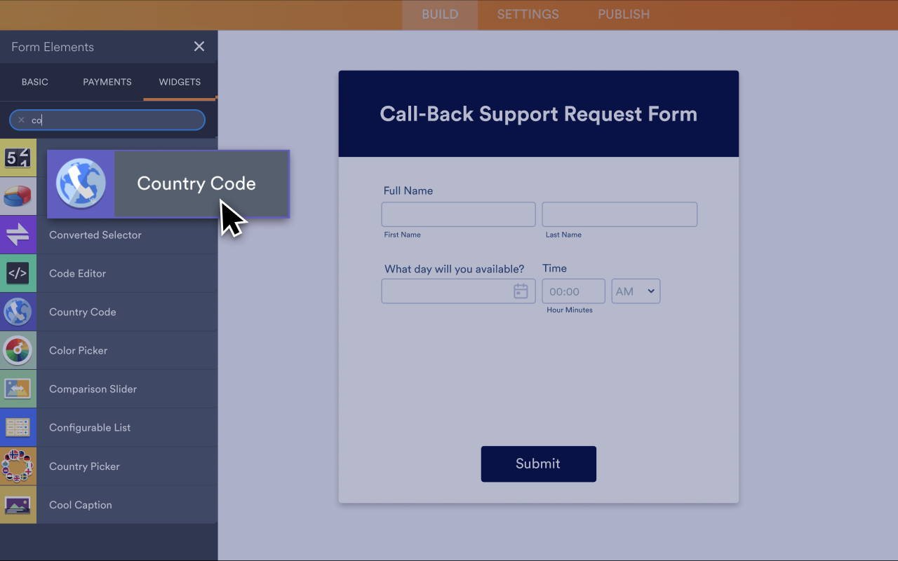 Country Code Screenshot 2