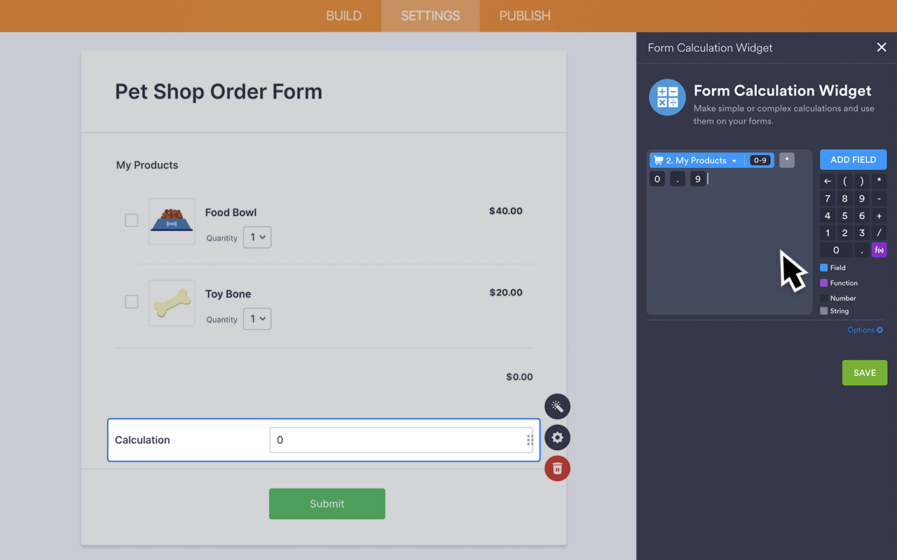 Form Calculation Screenshot 3